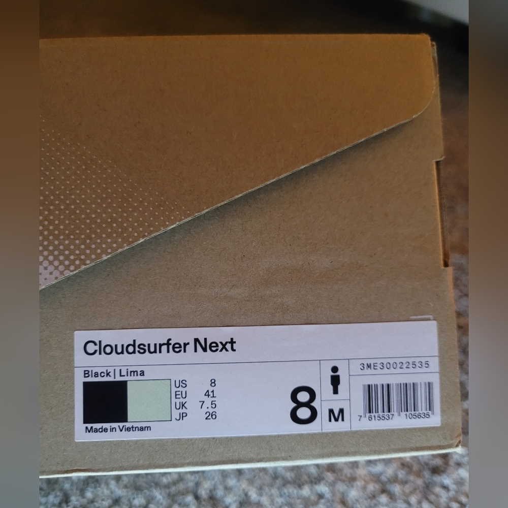 On Running Cloudsurfer Next Running Shoe - Black/Lima NEW - Picture 8 of 12